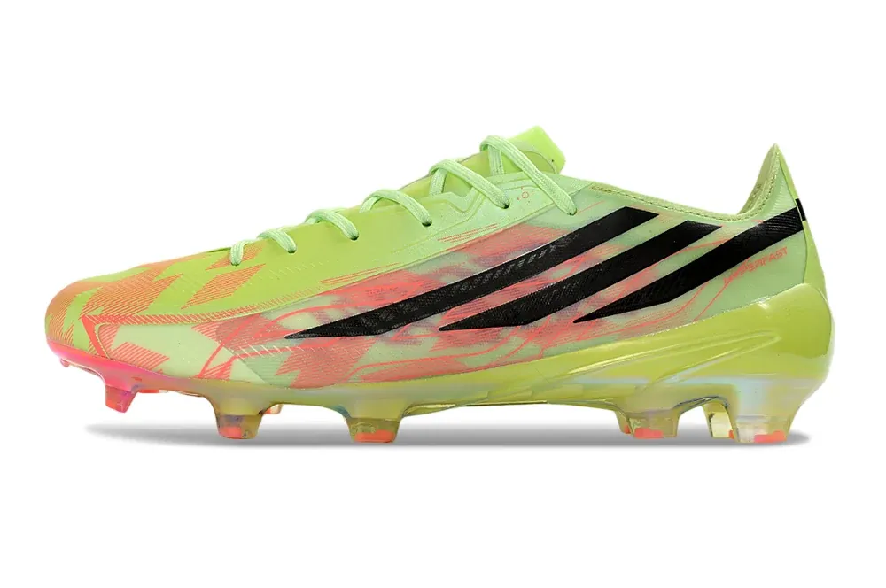 Adidas F50 Hyperfast Laced in Lime Green / Pink