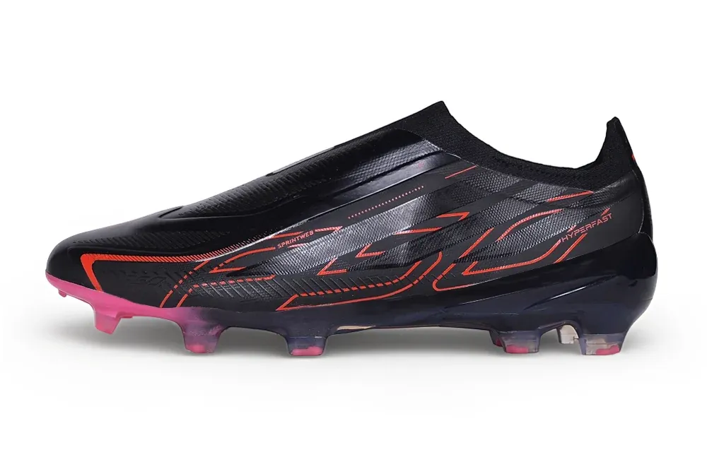 Adidas F50 Hyperfast Laceless in Black / Red