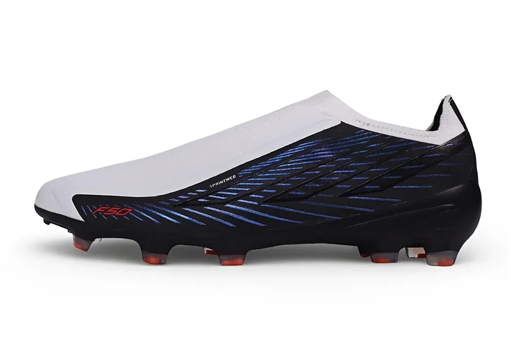 Adidas F50 Hyperfast Laceless in Black / White
